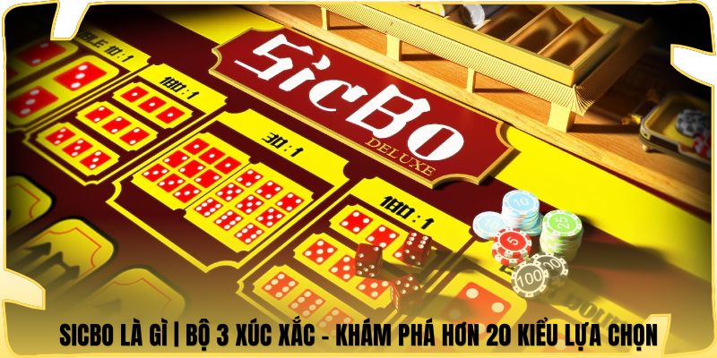 Sicbo Là Gì | Bộ 3 Xúc Xắc - Khám Phá Hơn 20 Kiểu Lựa Chọn